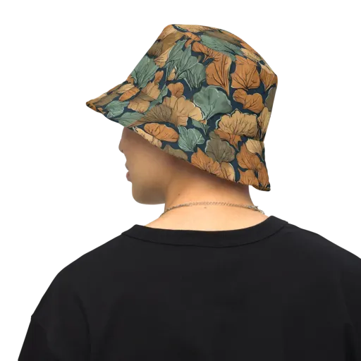 Midnight Foliage on a Reversible Bucket Hat