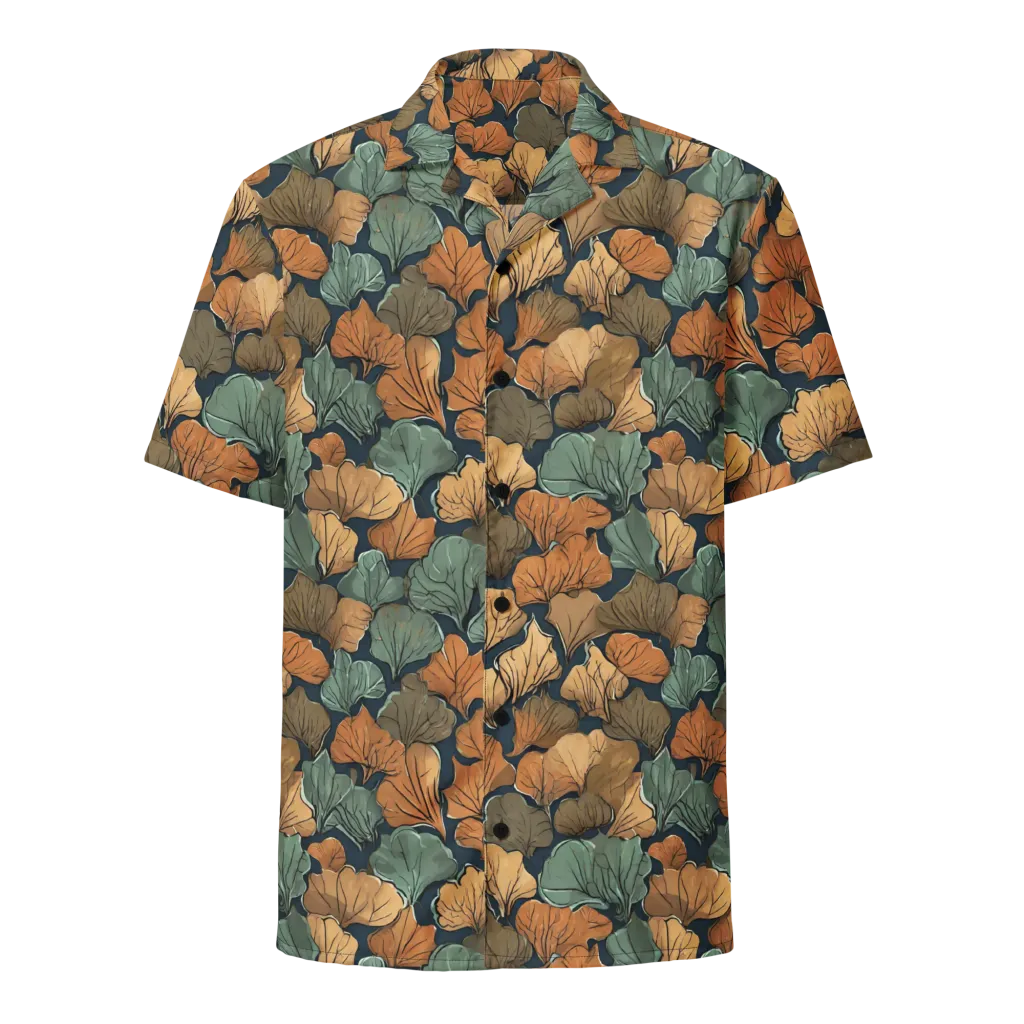Midnight Foliage on Button Shirt — Front