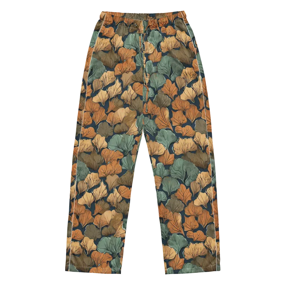 Midnight Foliage on Women's Pajama Pants — Front