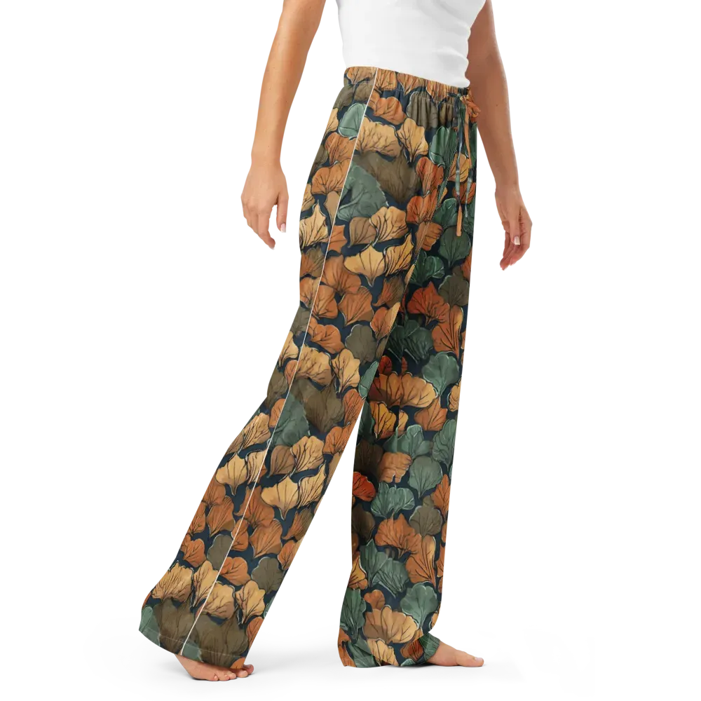 Midnight Foliage on Women's Pajama Pants — Right Front