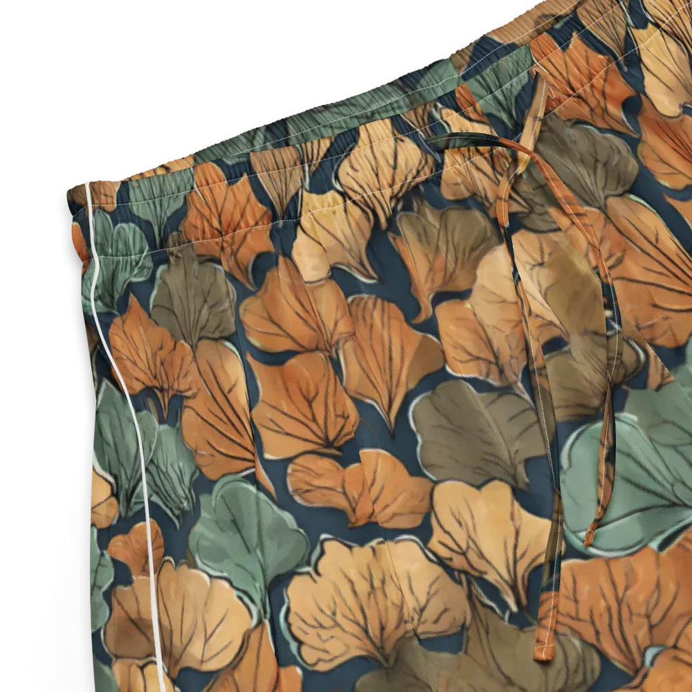 Midnight Foliage on Women's Pajama Shorts — Product details