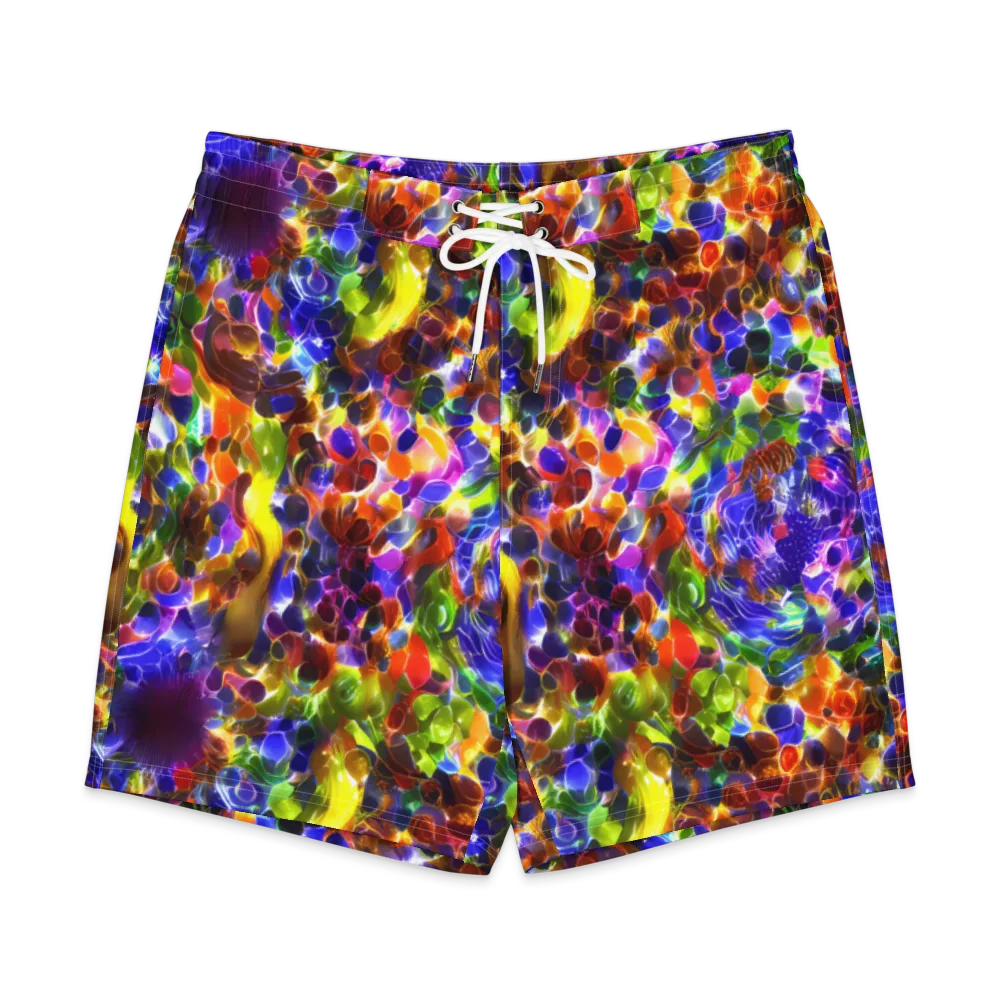 Neon Botanica on Men's Board Shorts — Front