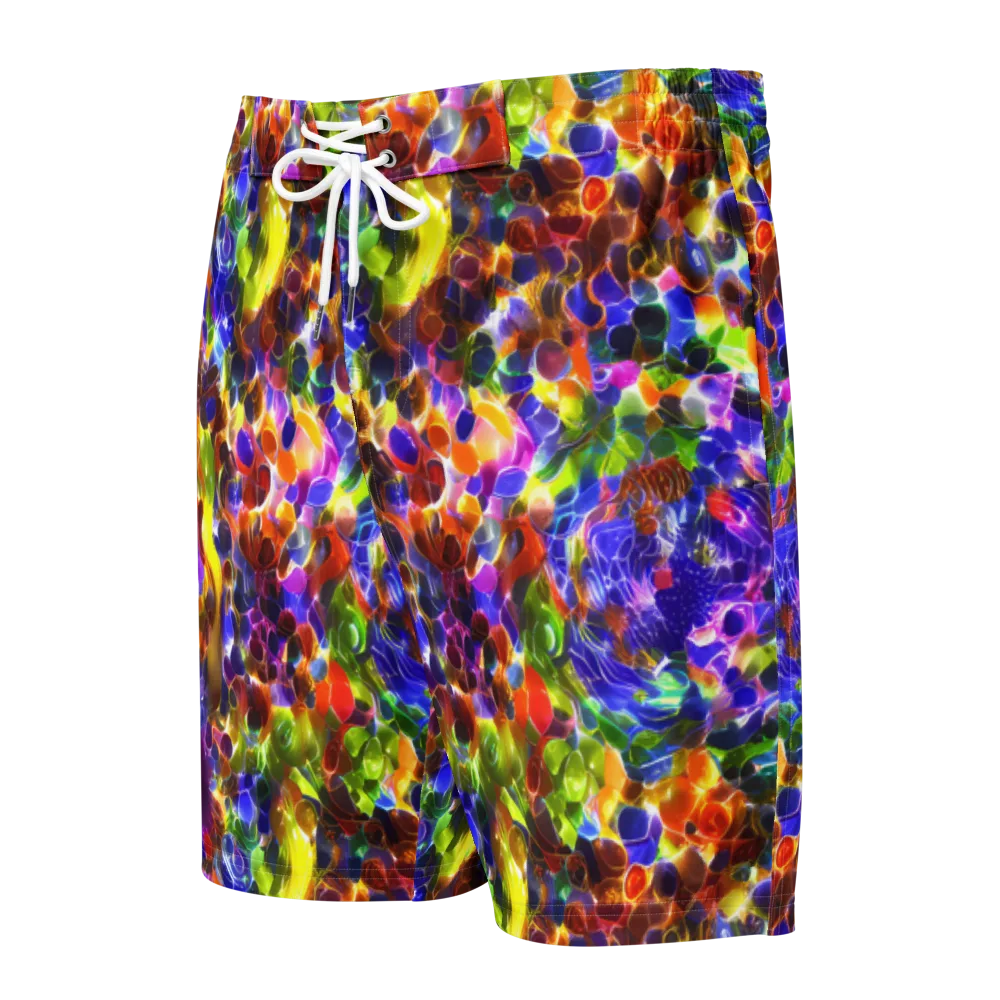 Neon Botanica on Men's Board Shorts — Front