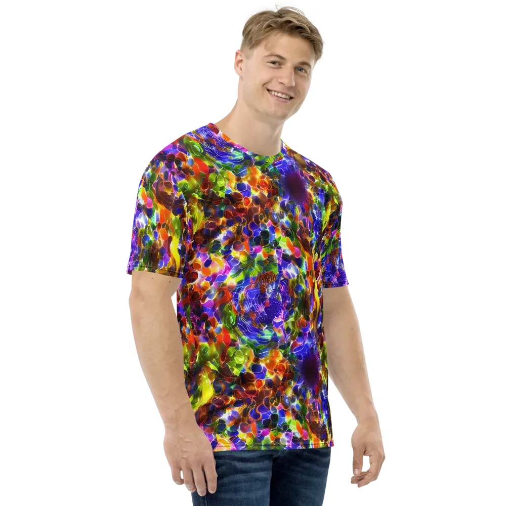 Neon Botanica on Men's Crew Neck T-Shirt — Right