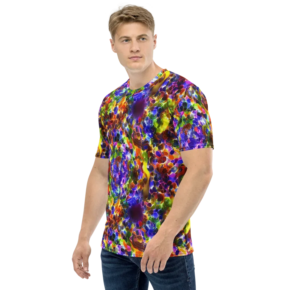 Neon Botanica on Men's Crew Neck T-Shirt — Left
