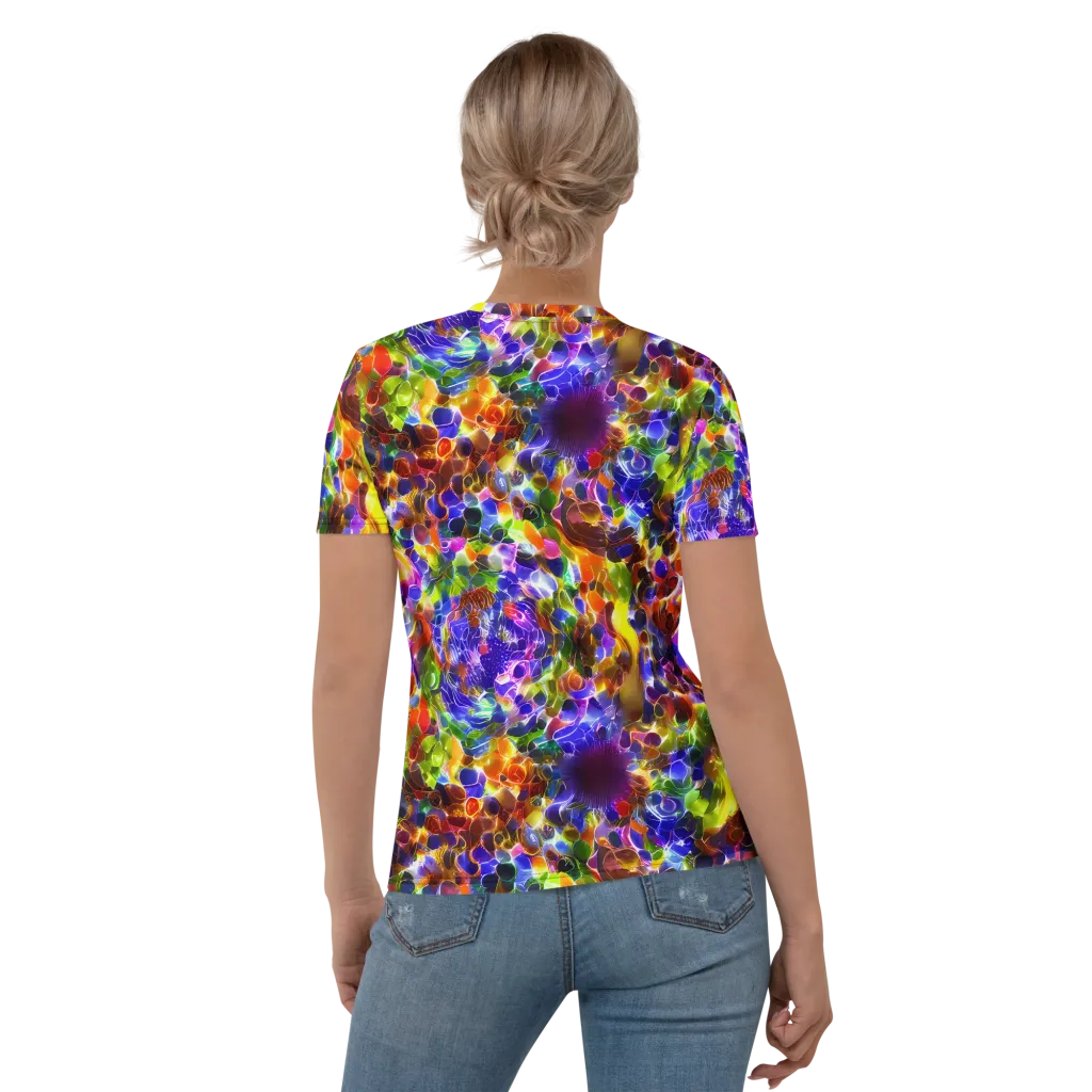 Neon Botanica on Women's Crew Neck T-Shirt — Back