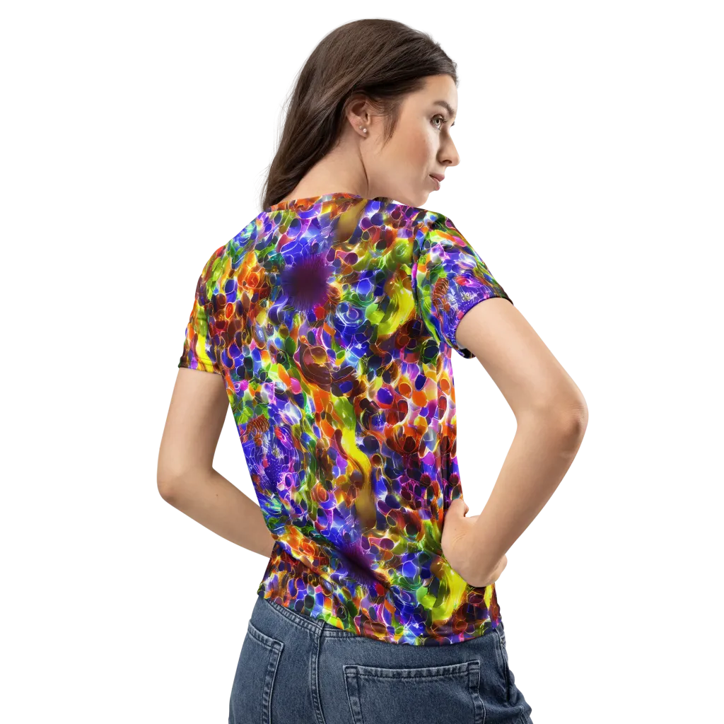 Neon Botanica on Women's Crew Neck T-Shirt — Back
