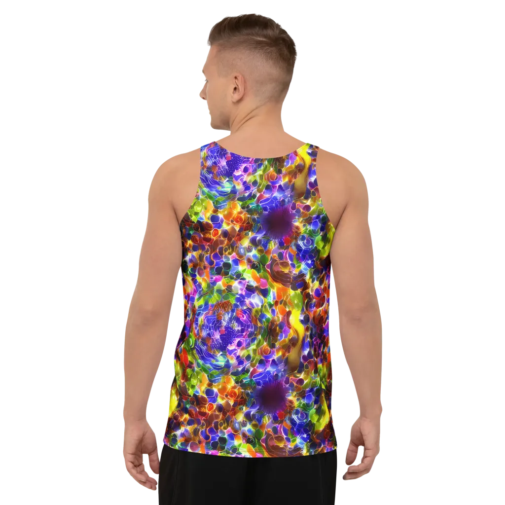 Neon Botanica on Men's Tank Top — Back