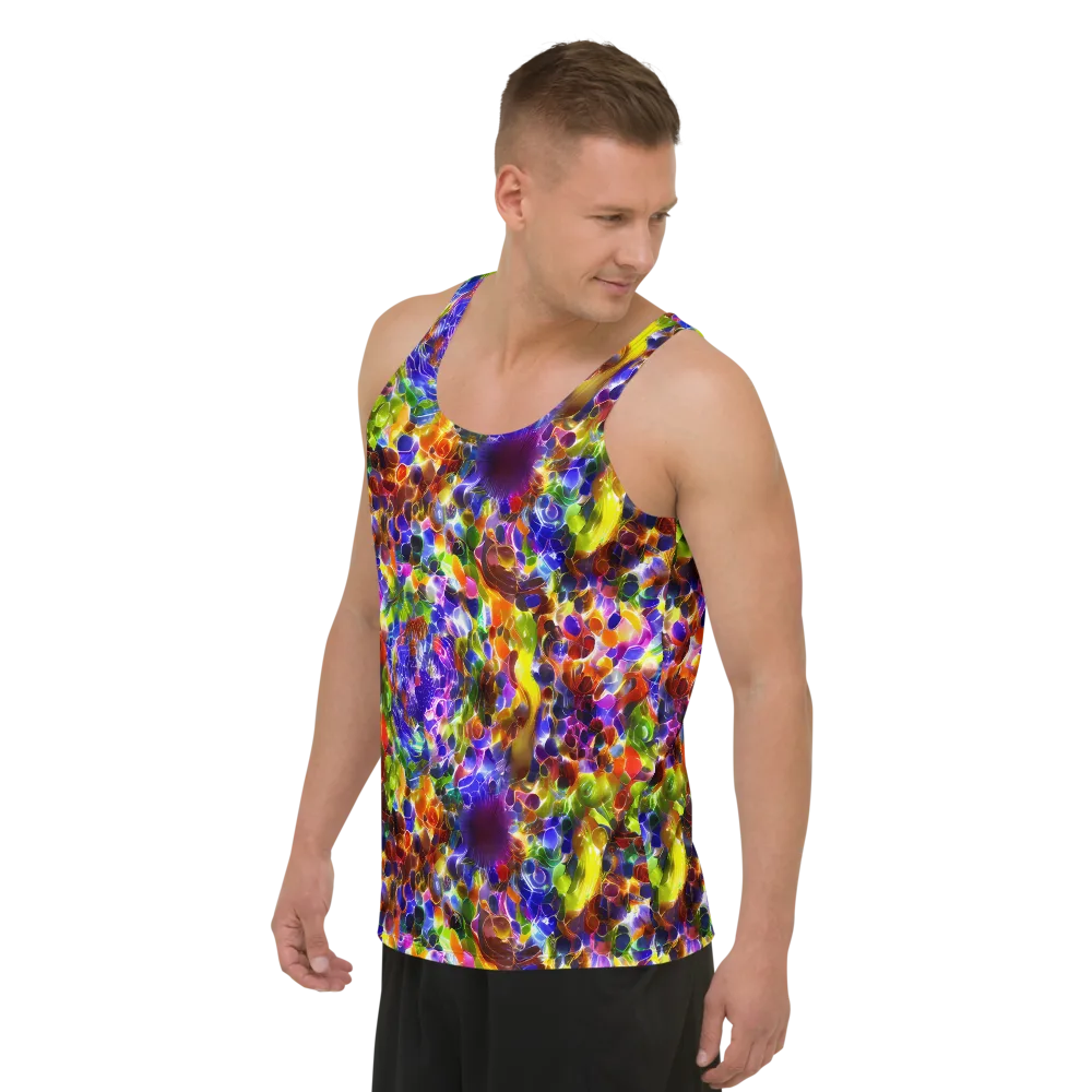 Neon Botanica on Men's Tank Top — Left Front