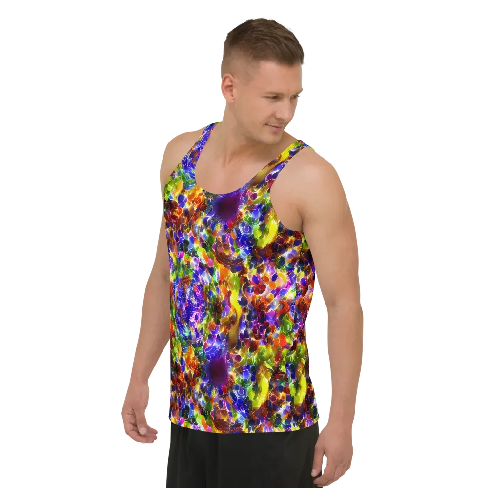 Neon Botanica on Men's Tank Top — Left Front