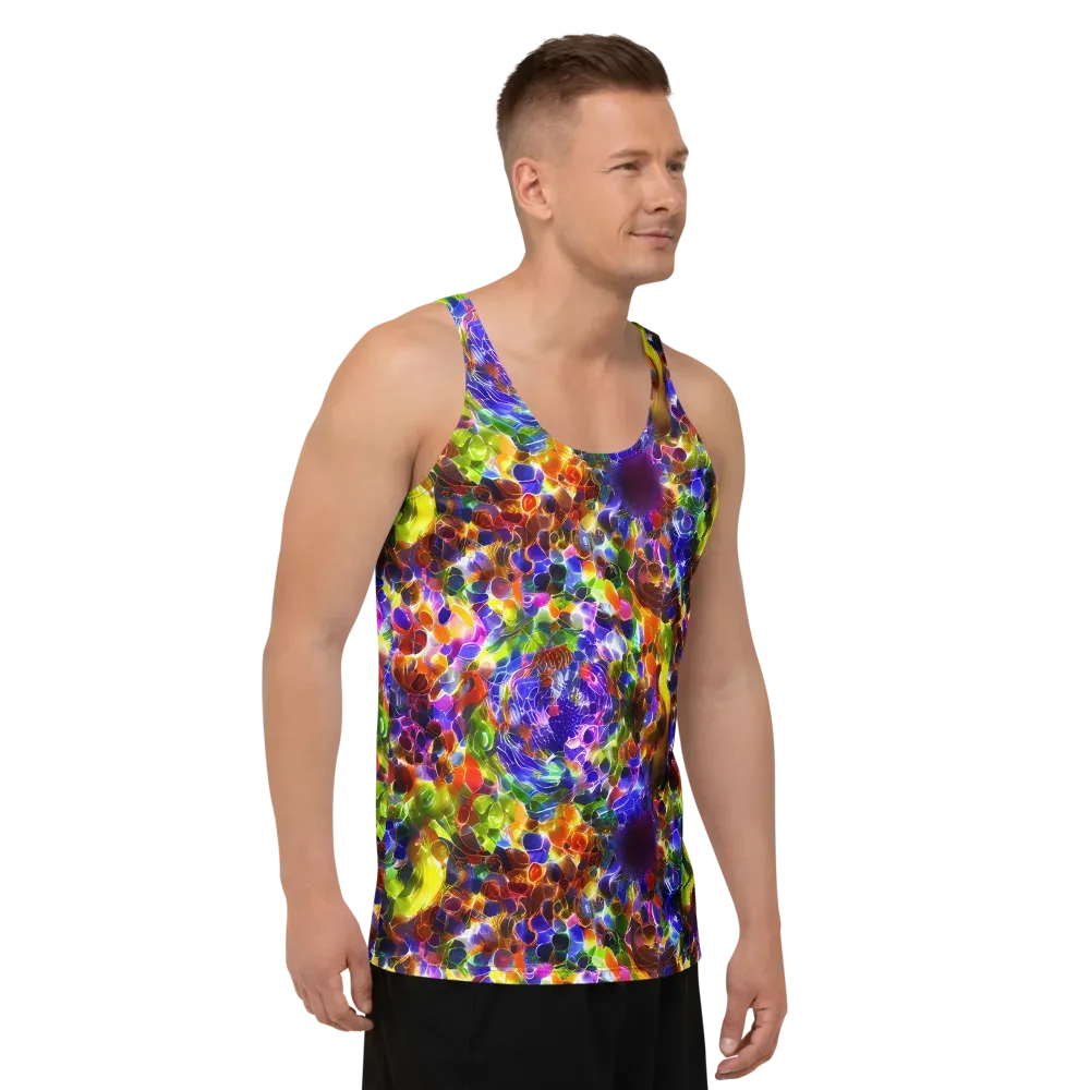 Neon Botanica on Men's Tank Top — Right Front