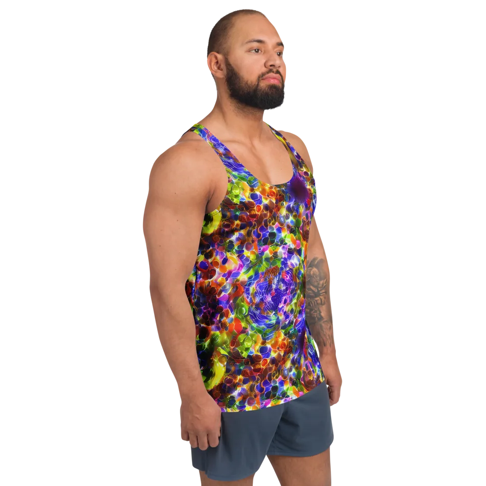 Neon Botanica on Men's Tank Top — Right Front
