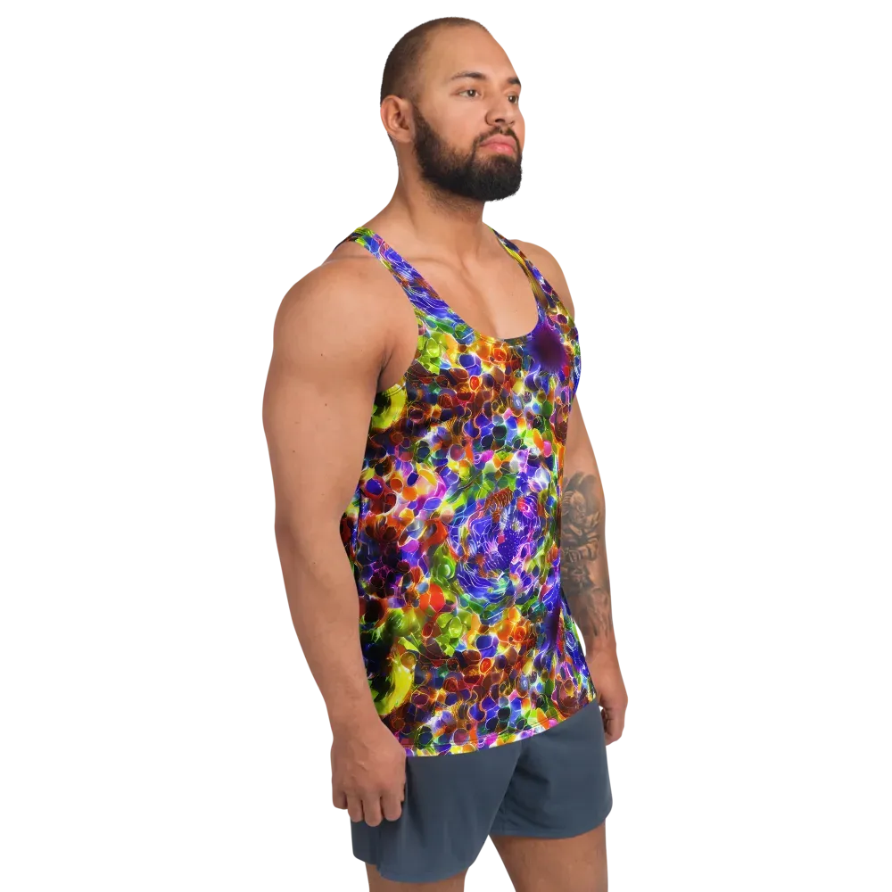 Neon Botanica on Men's Tank Top — Right Front