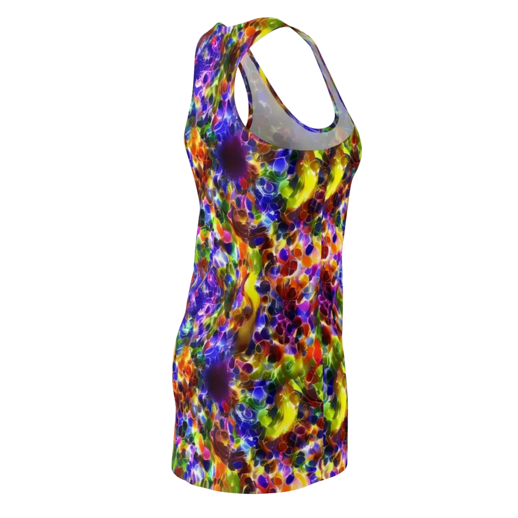 Neon Botanica on Racerback Dress — Back Side