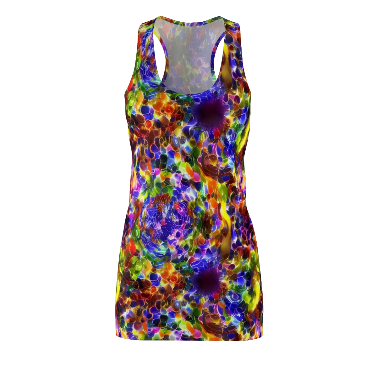 Neon Botanica on Racerback Dress — Front