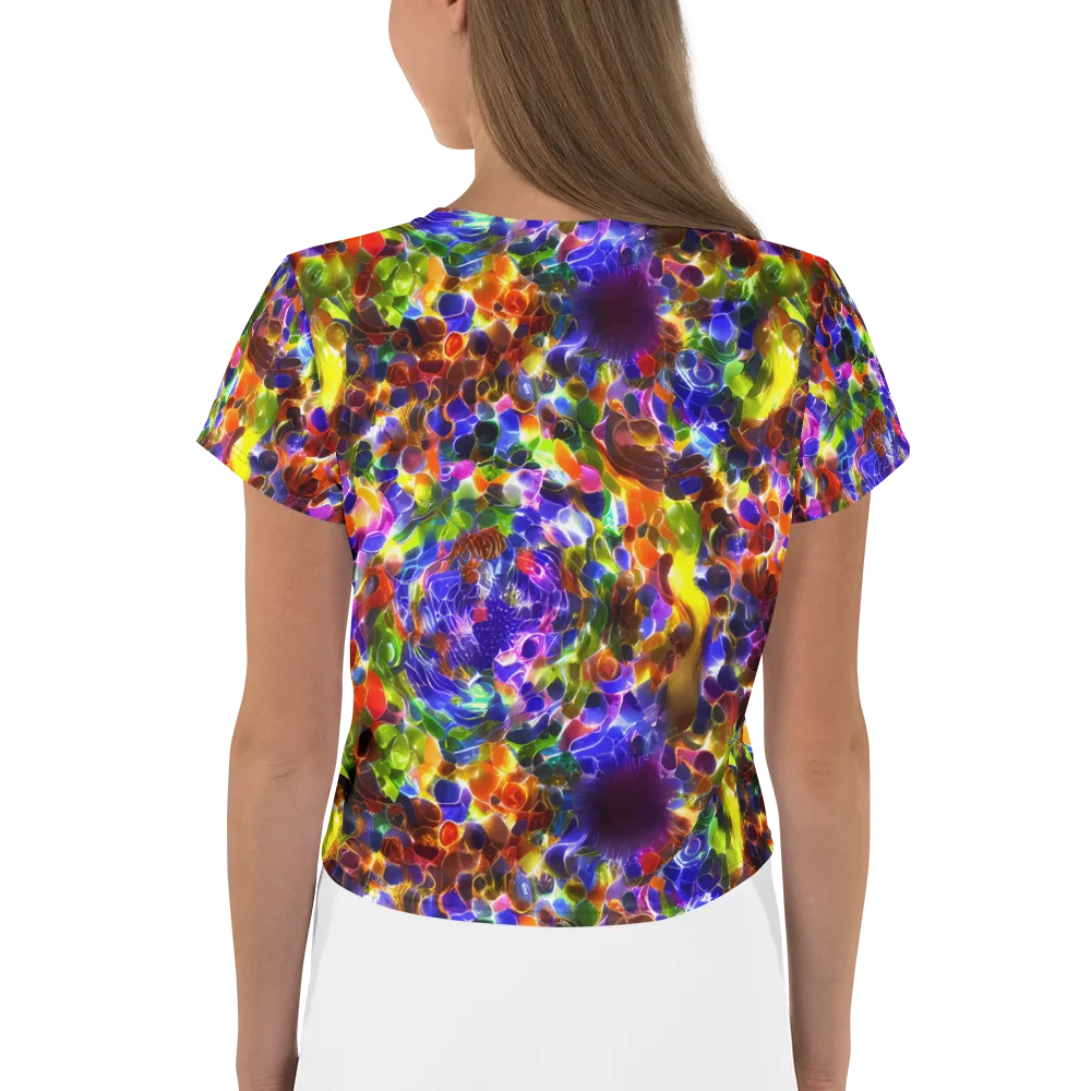 Neon Botanica on Crop Tee — Back
