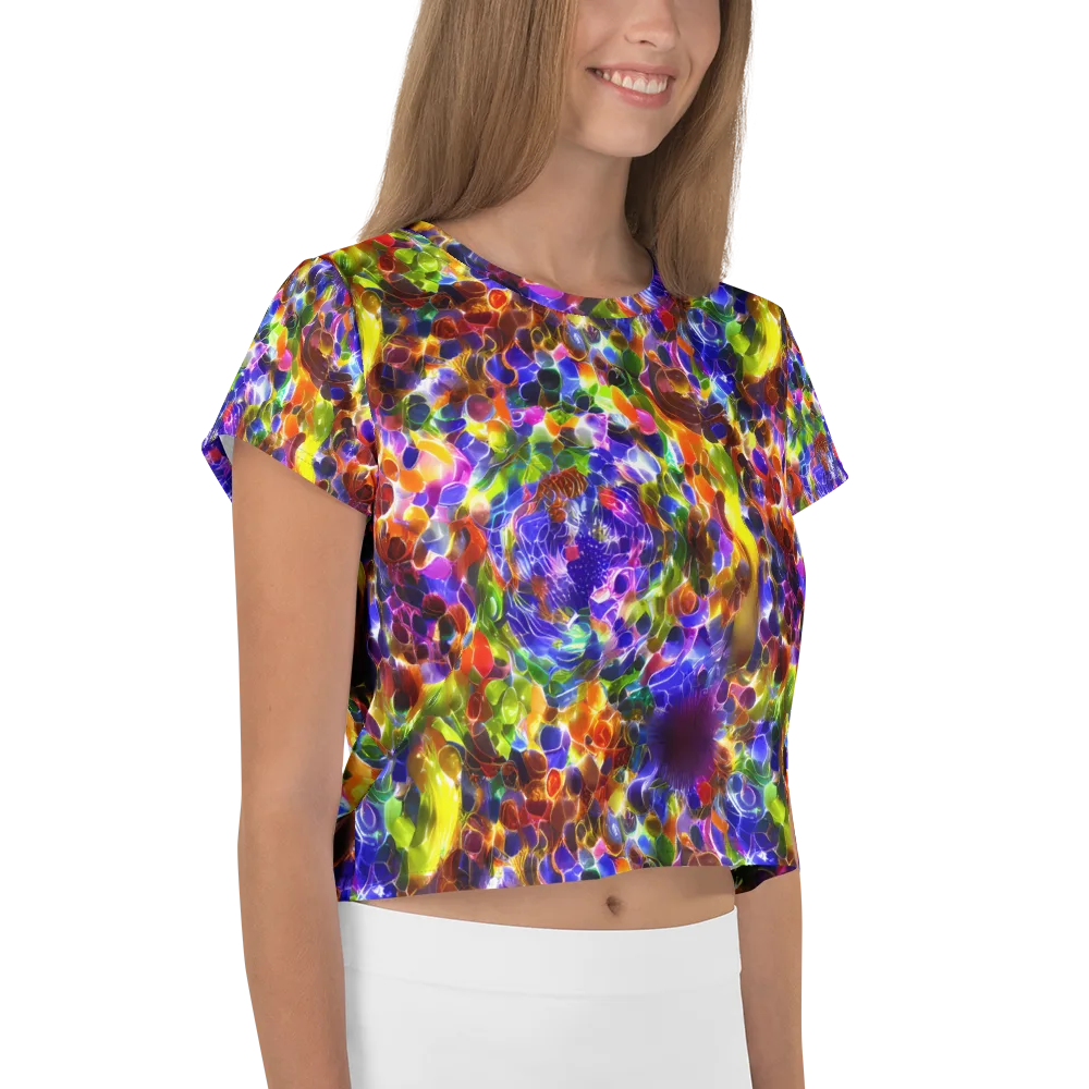 Neon Botanica on Crop Tee — Right