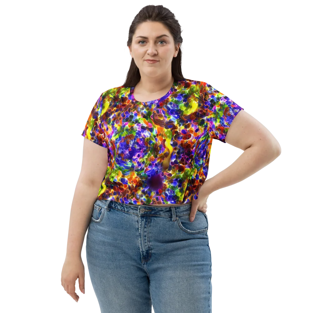 Neon Botanica on Crop Tee — Front