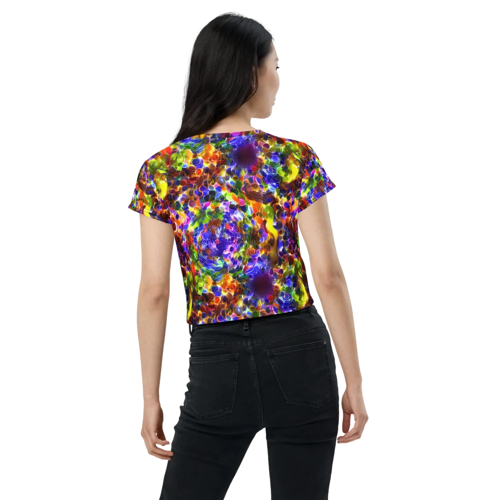 Neon Botanica on Crop Tee — Back