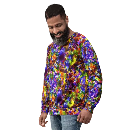 Neon Botanica on a Sweatshirt