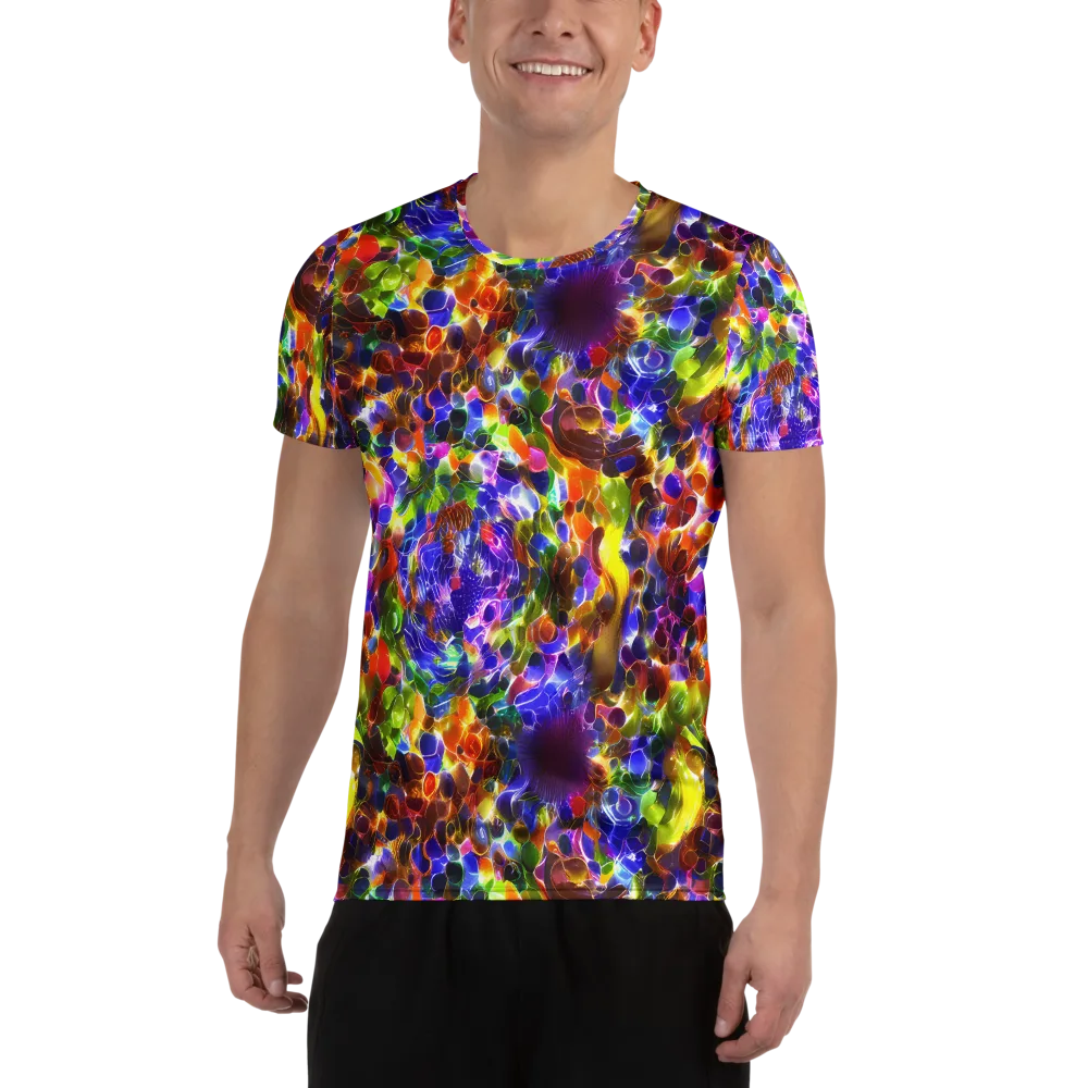 Neon Botanica on Men's Athletic T-Shirt — Front