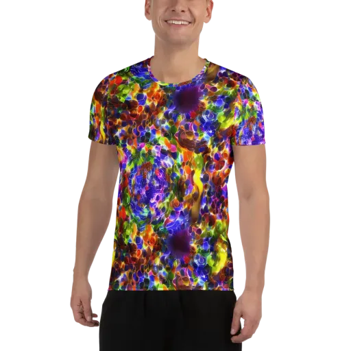 Neon Botanica on a Men's Athletic T-Shirt