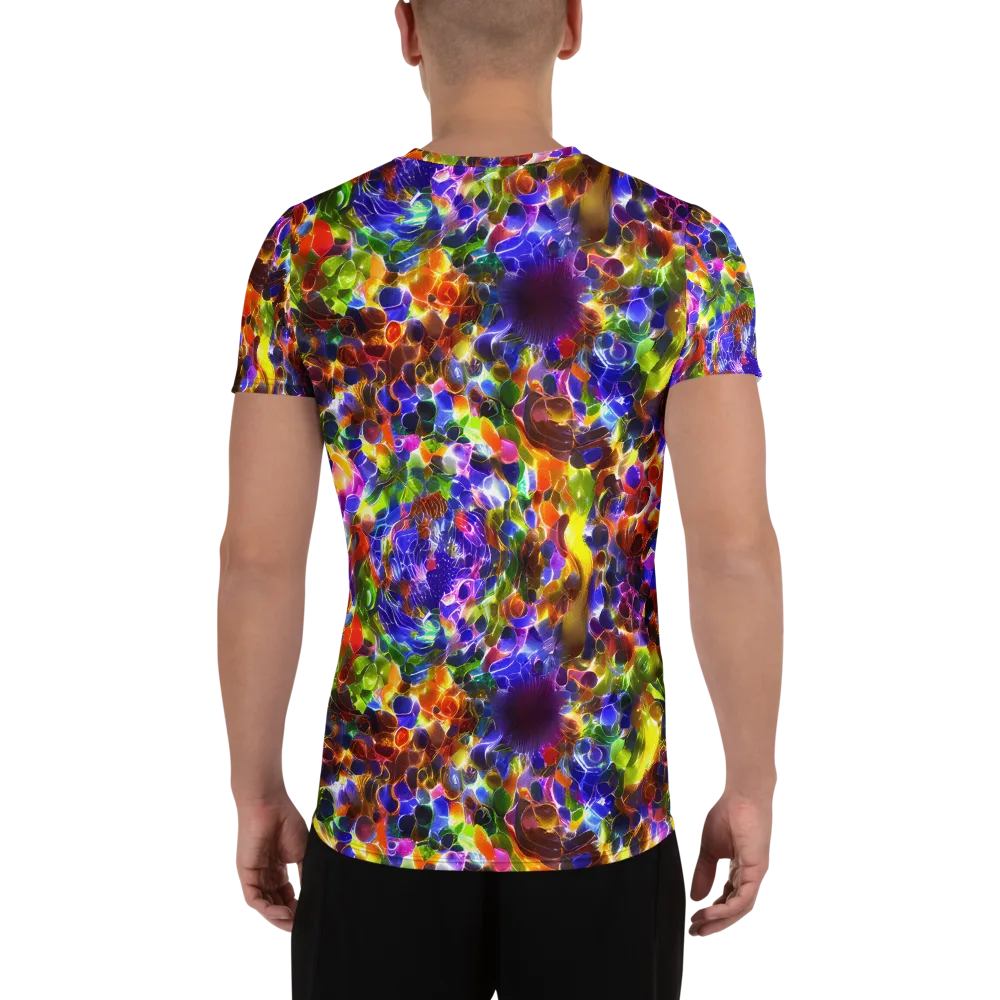 Neon Botanica on Men's Athletic T-Shirt — Back