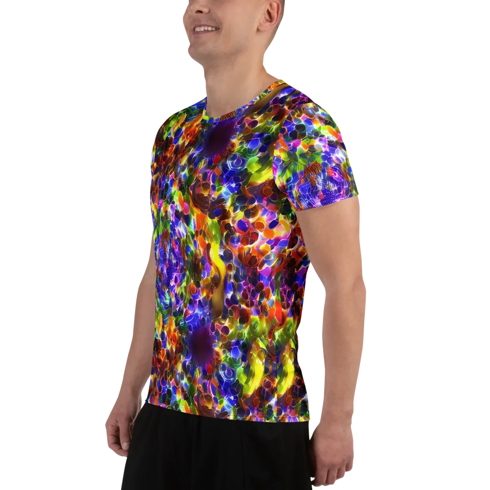 Neon Botanica on Men's Athletic T-Shirt — Left