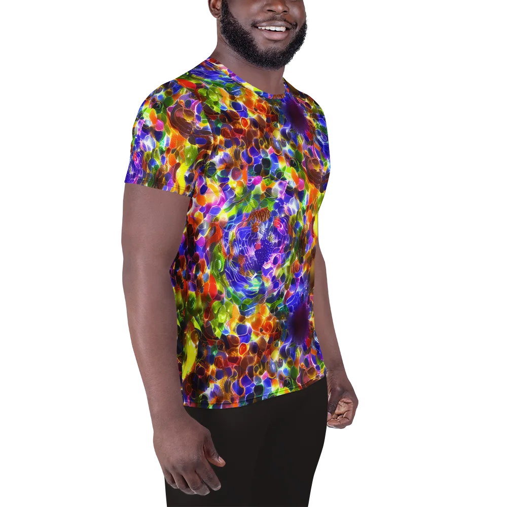 Neon Botanica on Men's Athletic T-Shirt — Right