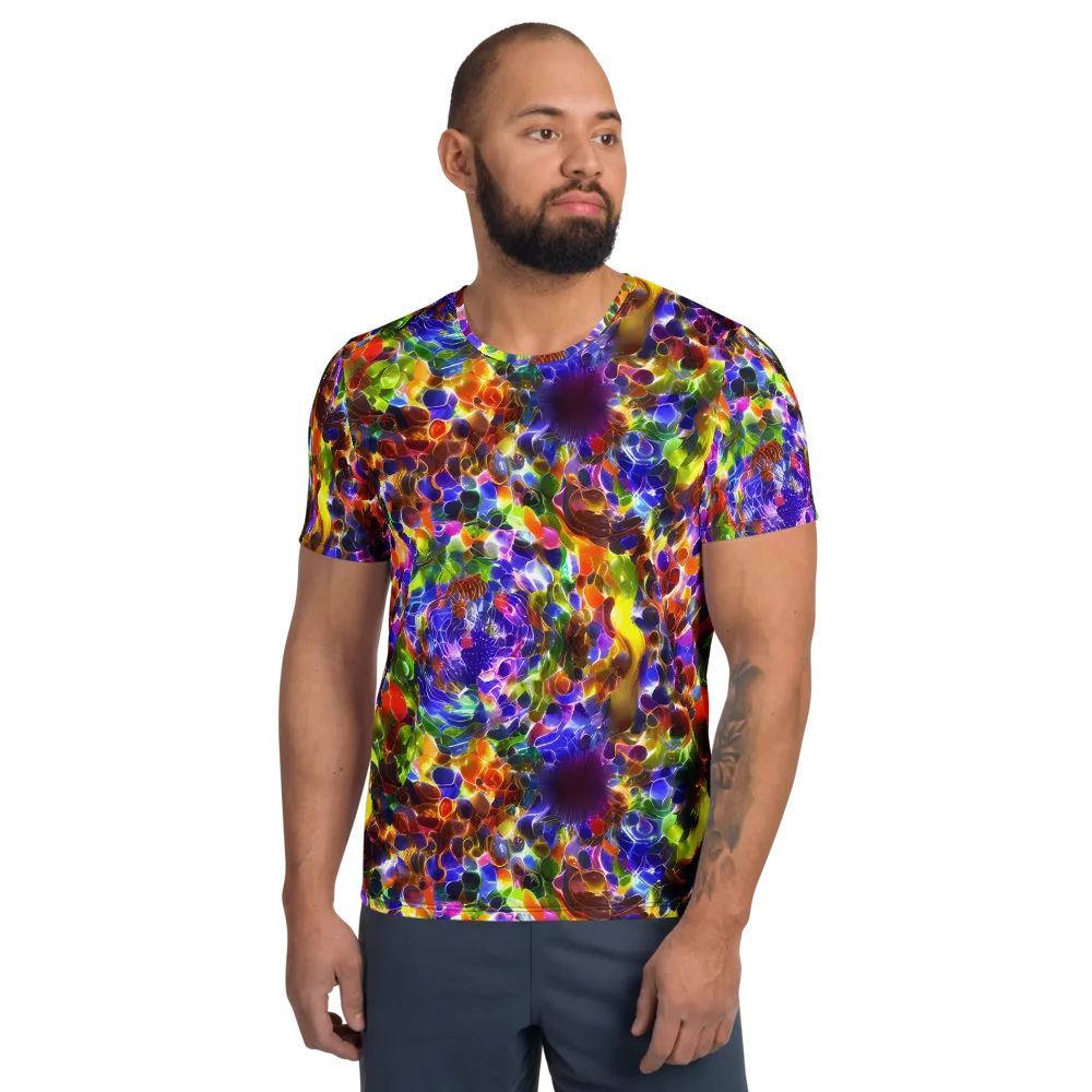 Neon Botanica on Men's Athletic T-Shirt — Front