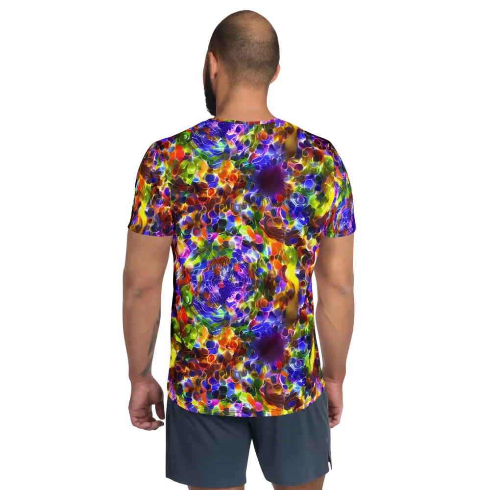 Neon Botanica on Men's Athletic T-Shirt — Back