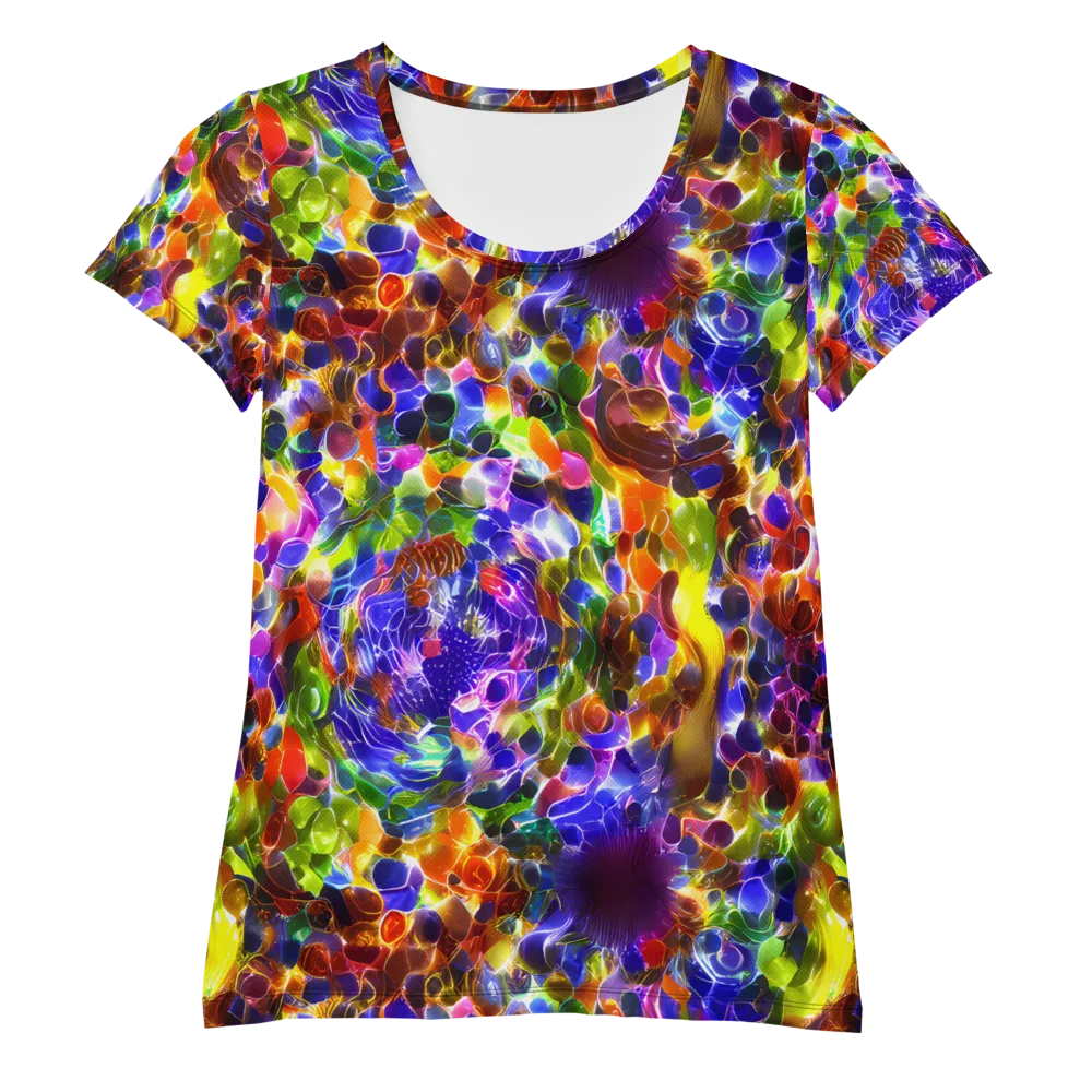Neon Botanica on Women's Athletic T-Shirt — Front