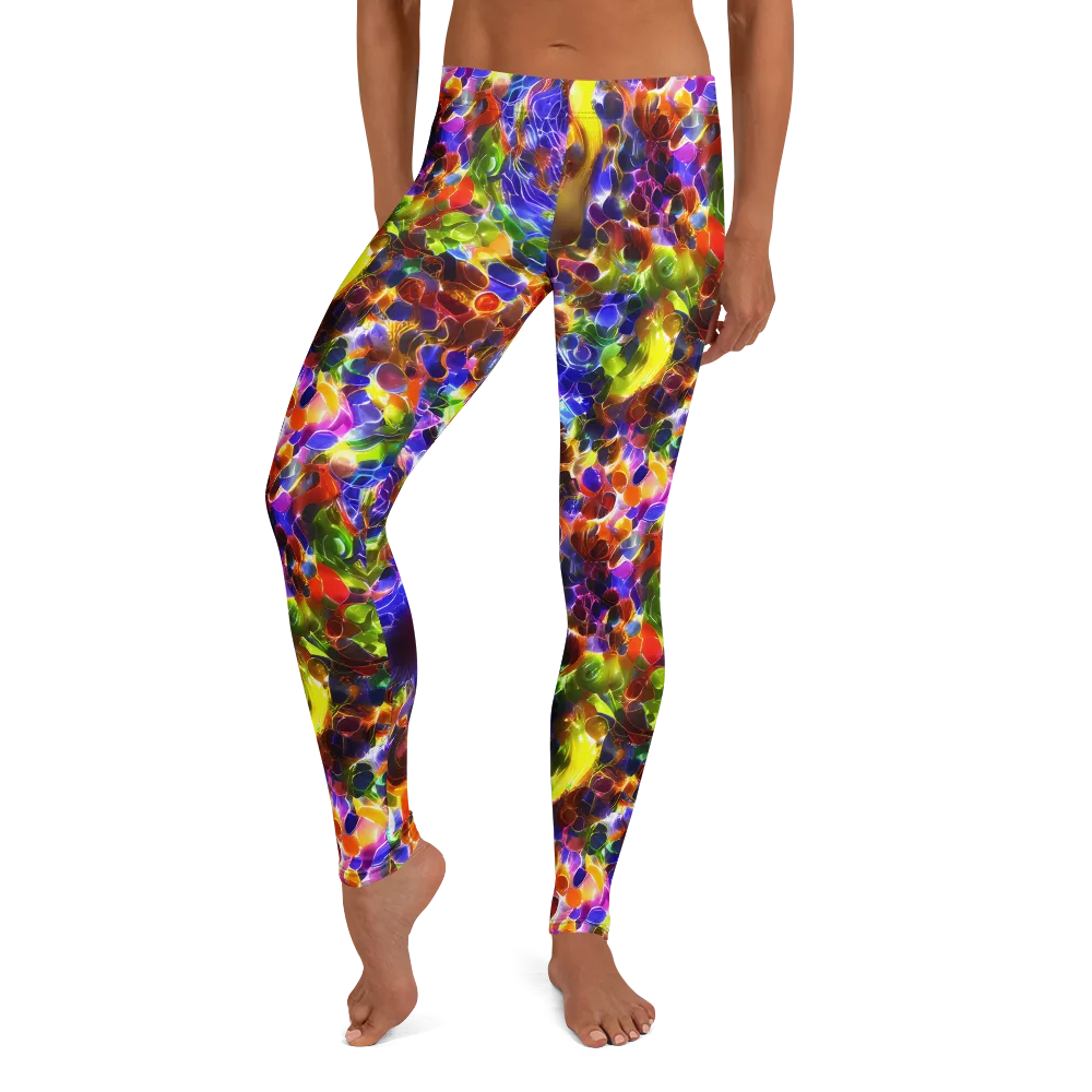 Neon Botanica on Leggings — Front