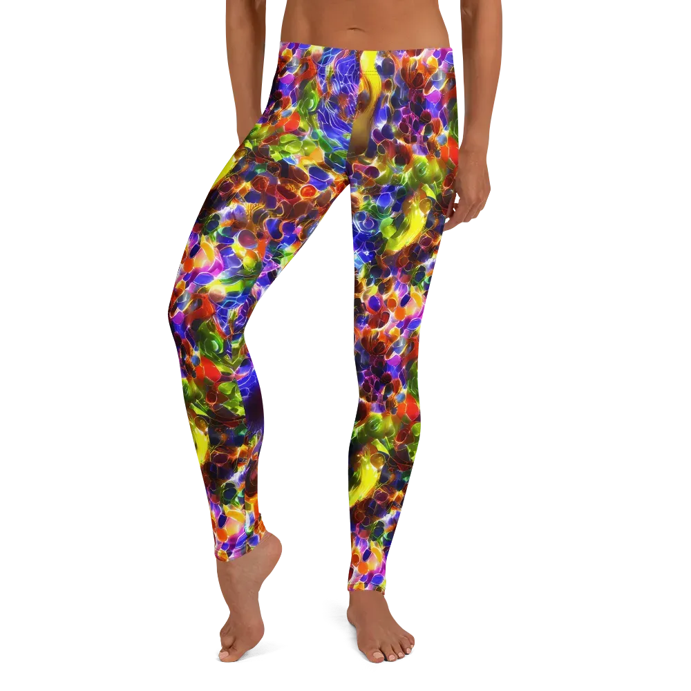 Neon Botanica on Leggings — Front
