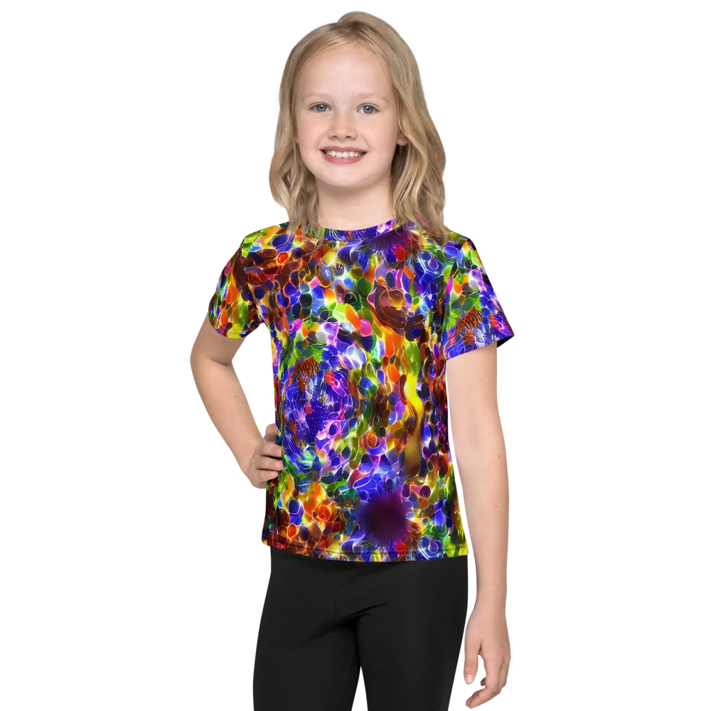 Neon Botanica on Kids Crew Neck T-Shirt — Front