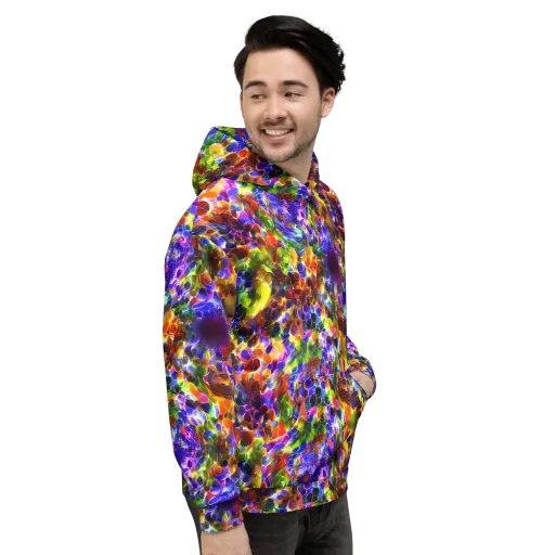 Neon Botanica on a Hoodie