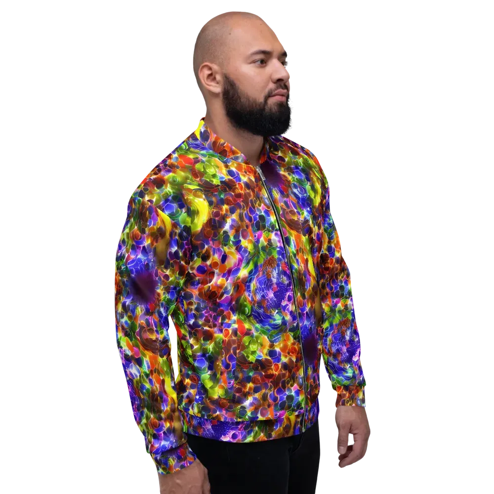 Neon Botanica on Bomber Jacket — Right