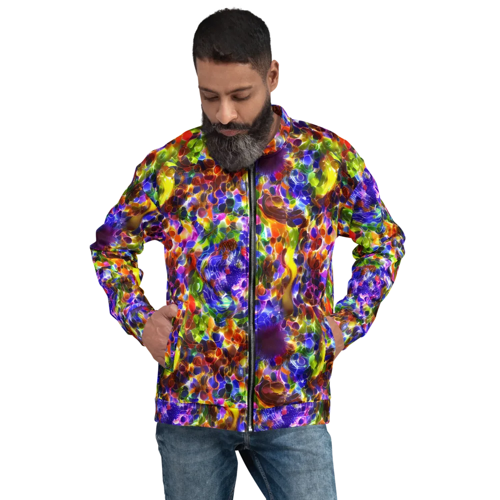 Neon Botanica on Bomber Jacket — Front
