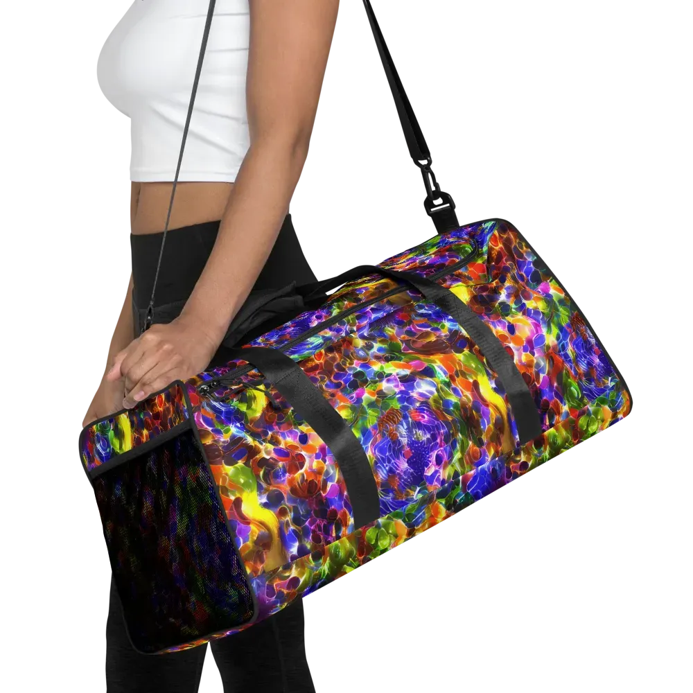 Neon Botanica on Duffle Bag — Front