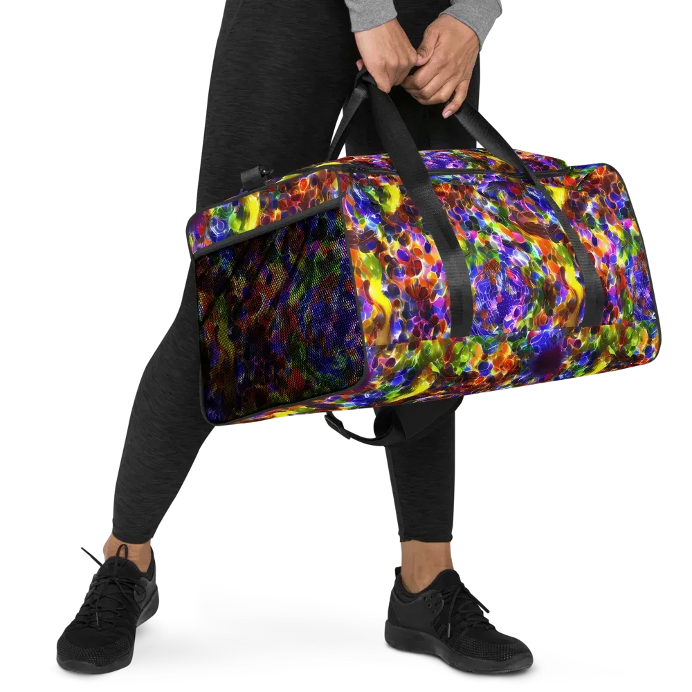 Neon Botanica on Duffle Bag — Right Front