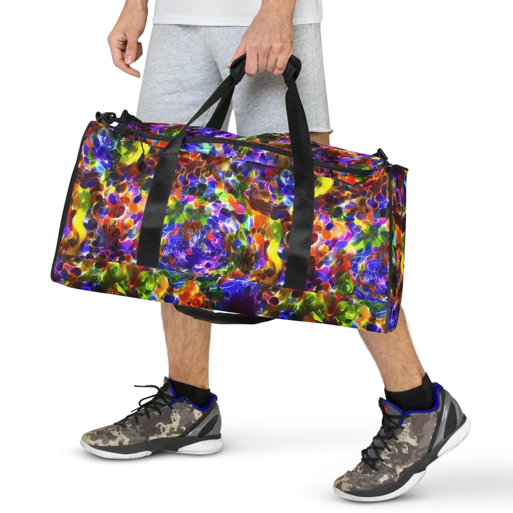 Neon Botanica on Duffle Bag — Front
