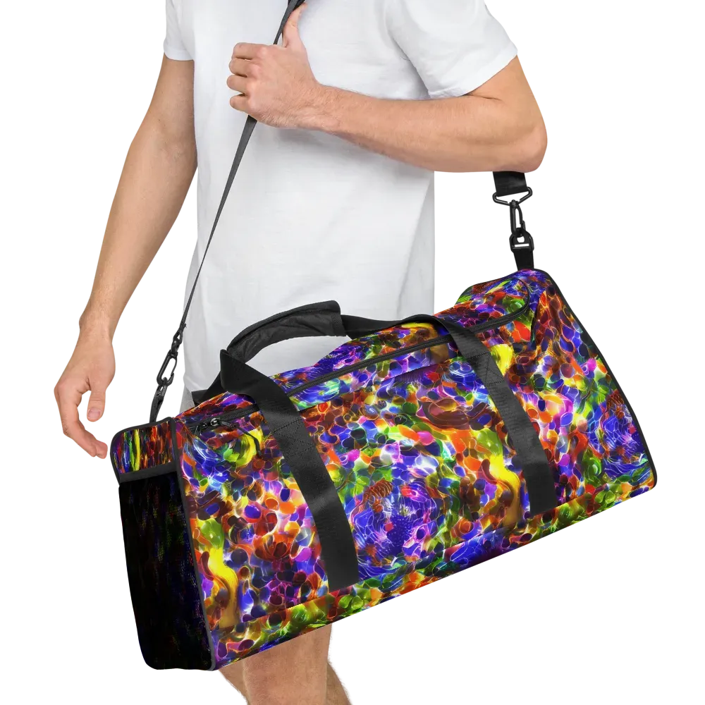 Neon Botanica on Duffle Bag — Right Front
