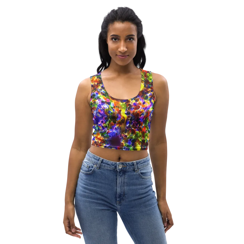 Neon Botanica on Crop Top — Front