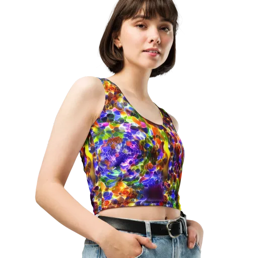 Neon Botanica on a Crop Top