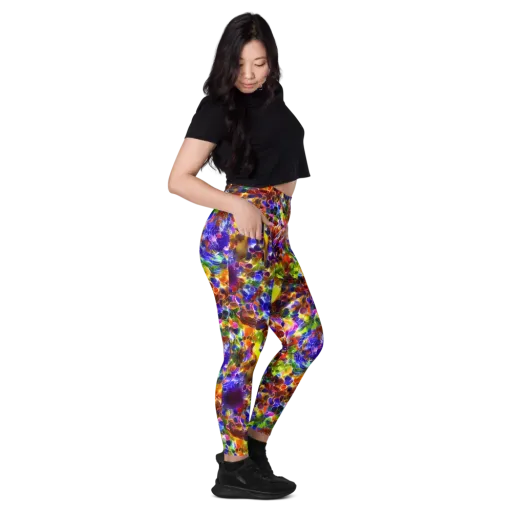 Neon Botanica on a Leggings with Pockets