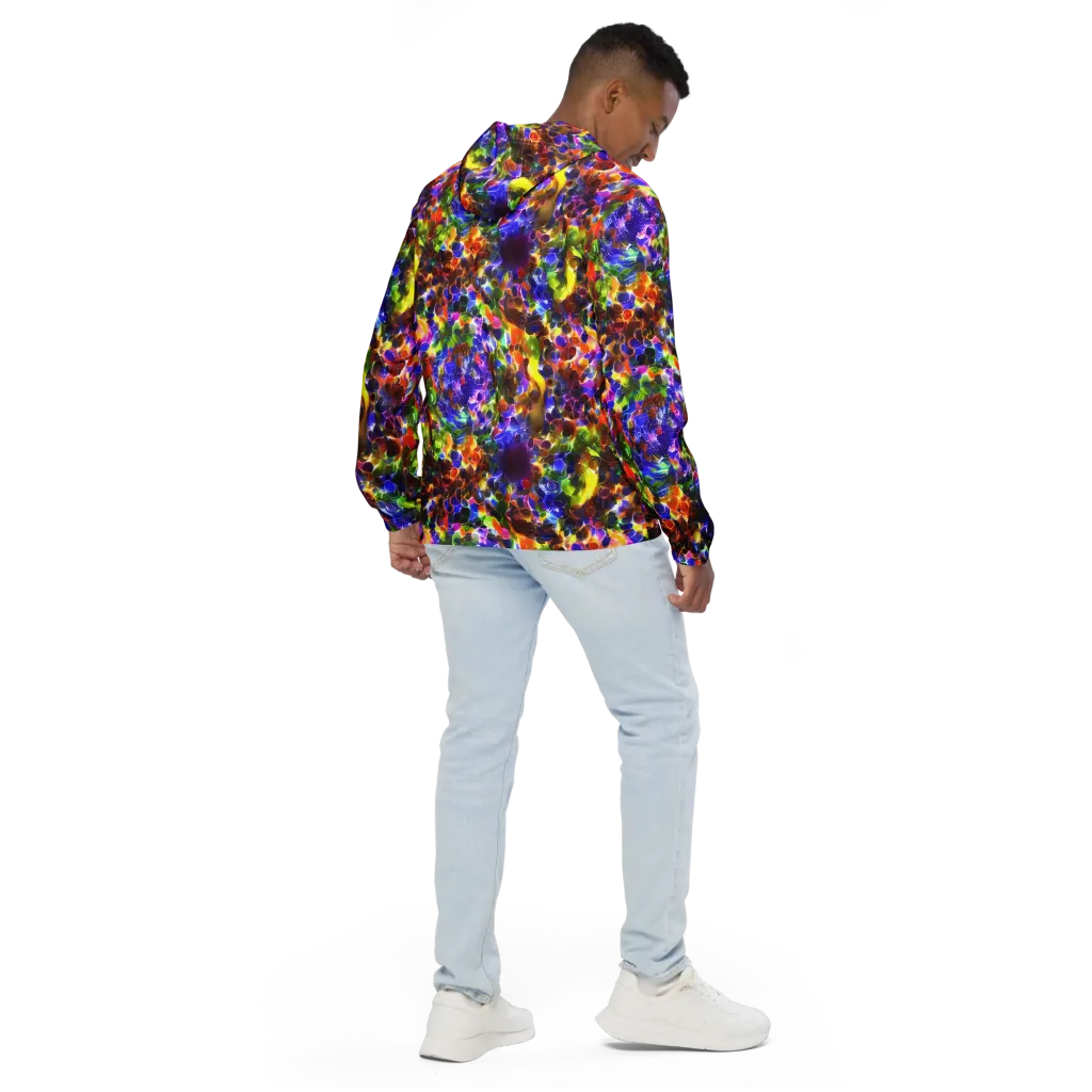 Neon Botanica on Men's Windbreaker — Back