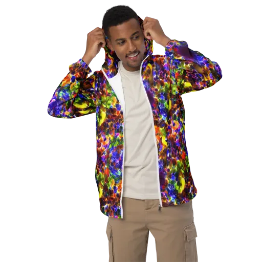 Neon Botanica on a Men's Windbreaker
