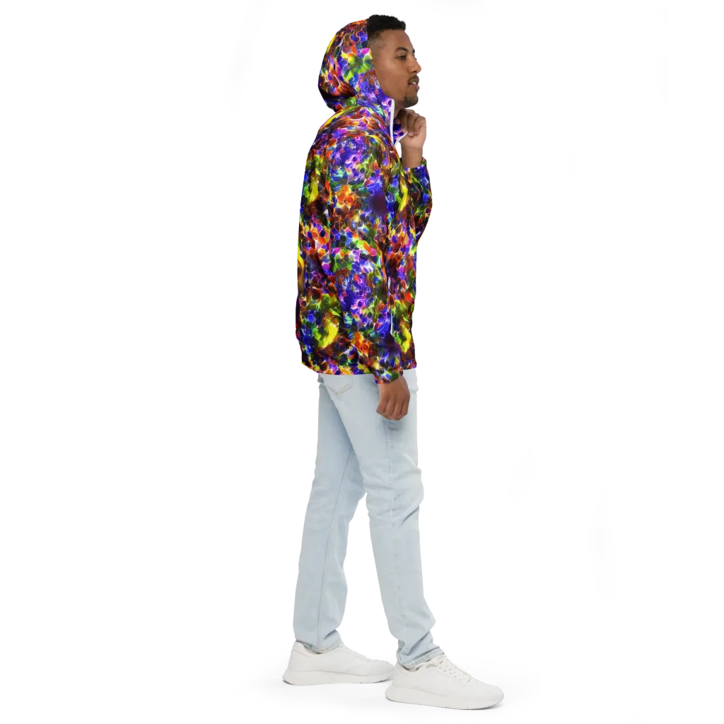 Neon Botanica on Men's Windbreaker — Right