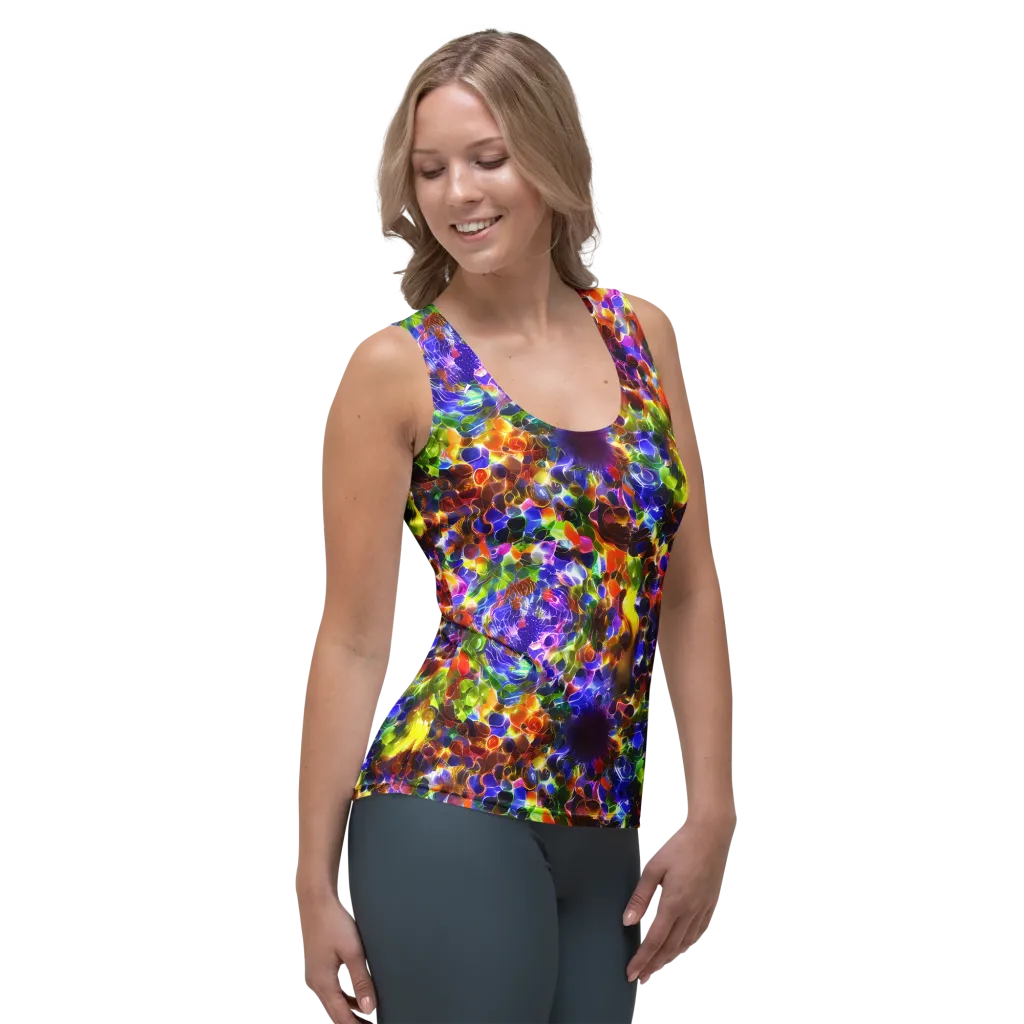 Neon Botanica on Women's Tank Top — Right Front