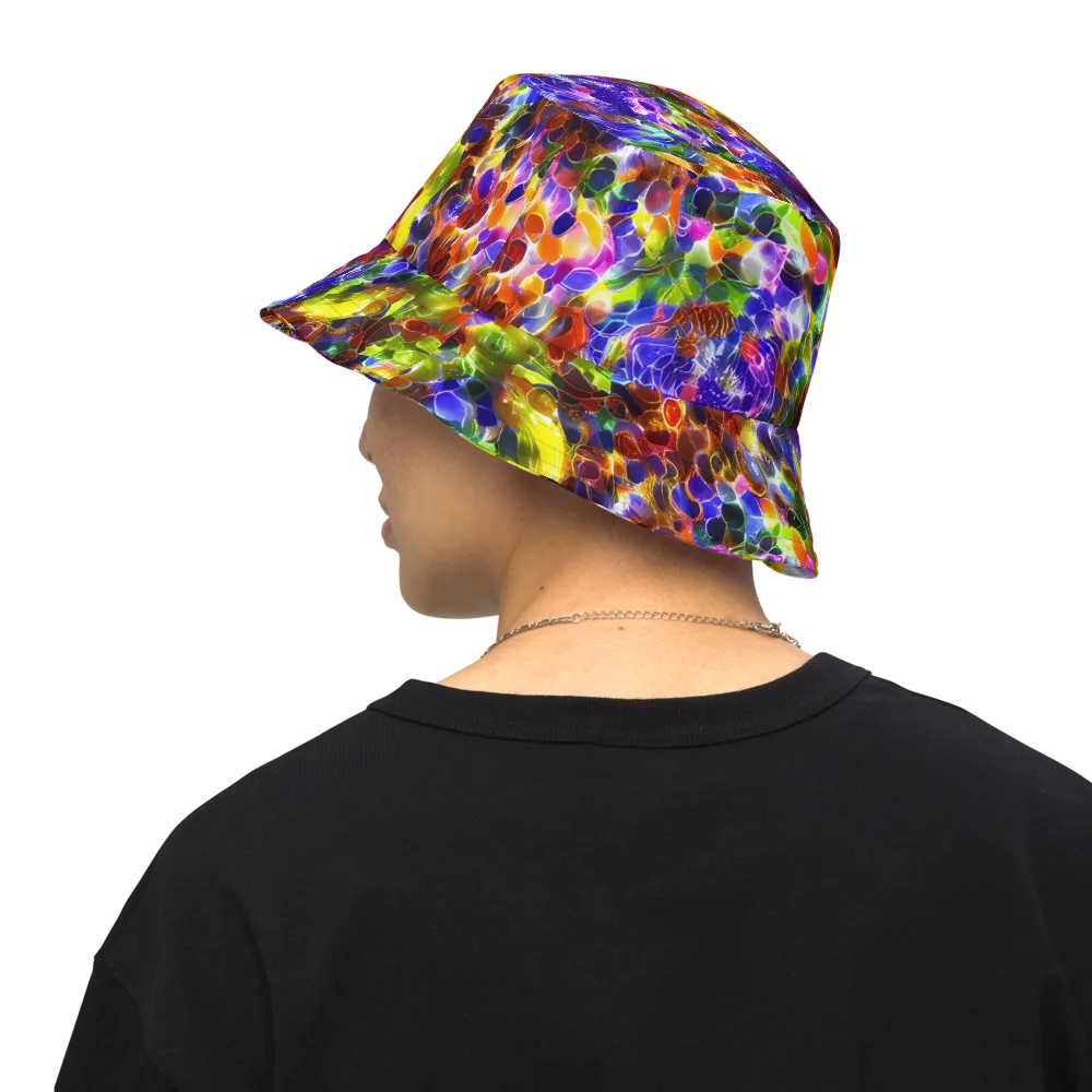 Neon Botanica on Reversible Bucket Hat — Back Inside